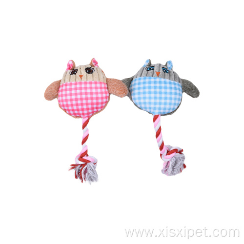 Colorful custom Pet Toy Plush Cute owl Toy